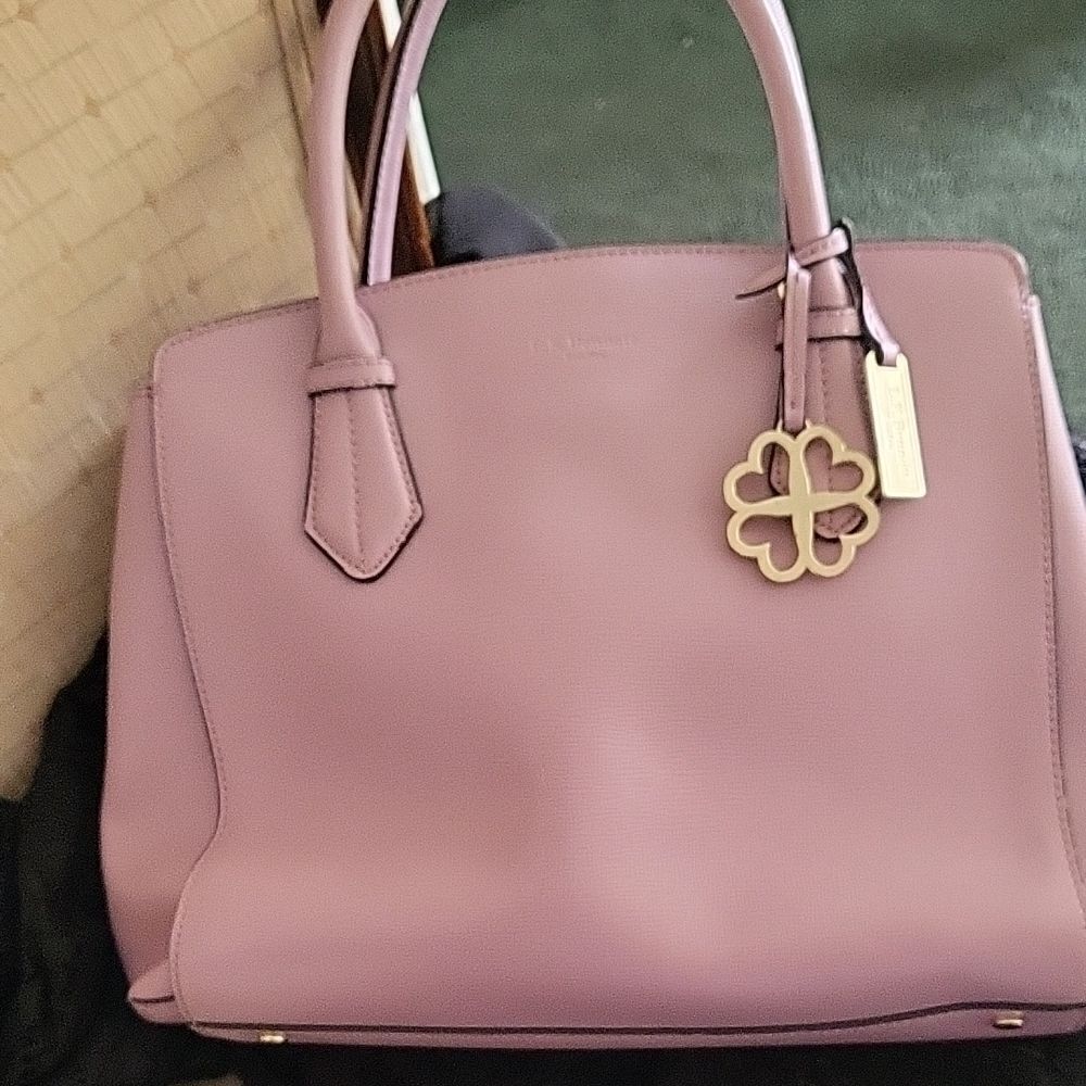 L.K. Bennett Lavender Tote